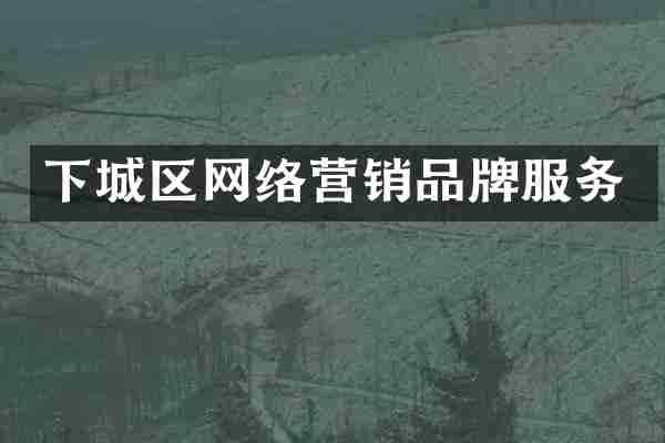 下城区网络营销品牌服务