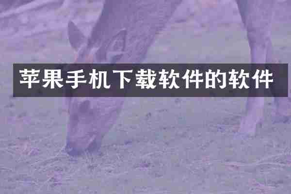 苹果手机下载软件的软件