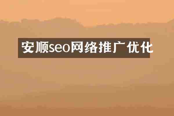 安顺seo网络推广优化