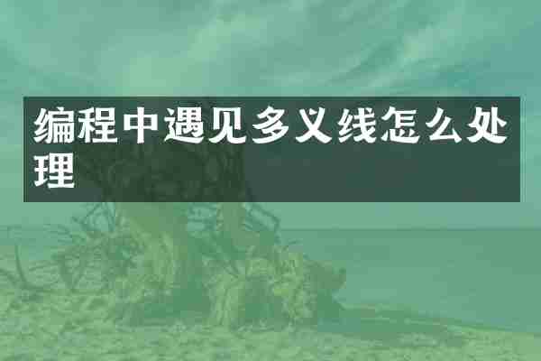 编程中遇见多义线怎么处理