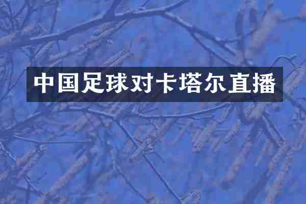中国足球对卡塔尔直播