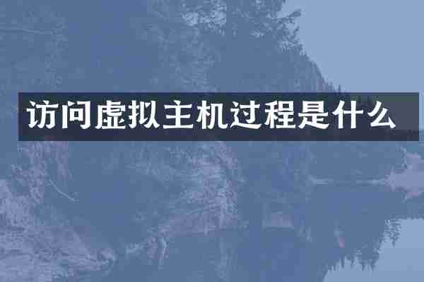 访问虚拟主机过程是什么
