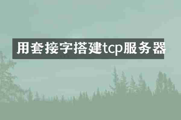 用套接字搭建tcp服务器
