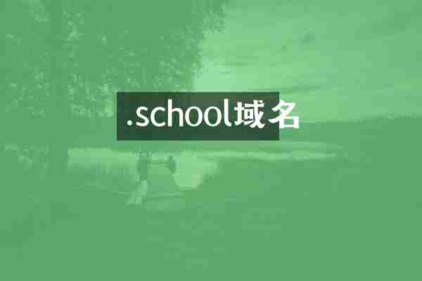 .school域名