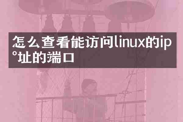 怎么查看能访问linux的ip地址的端口