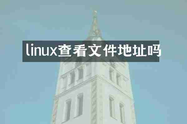 linux查看文件地址吗