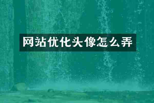 网站优化头像怎么弄