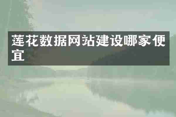 莲花数据网站建设哪家便宜