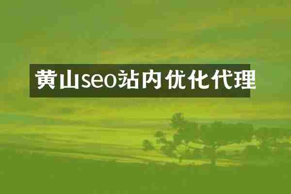 黄山seo站内优化代理