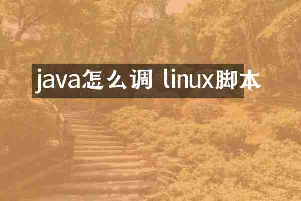 java怎么调 linux脚本