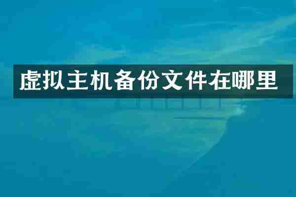 虚拟主机备份文件在哪里
