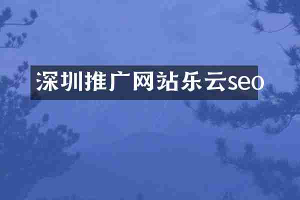 深圳推广网站乐云seo