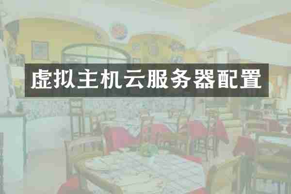 虚拟主机云服务器配置