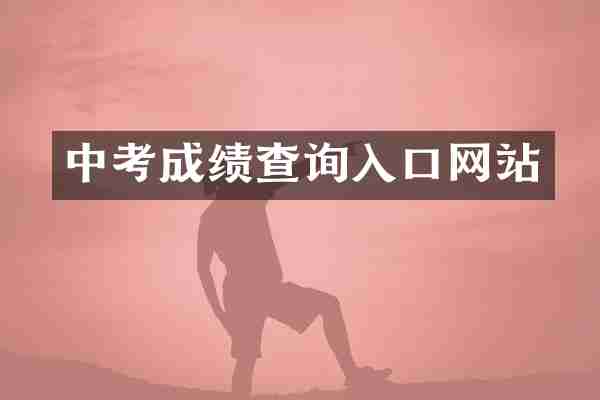 中考成绩查询入口网站