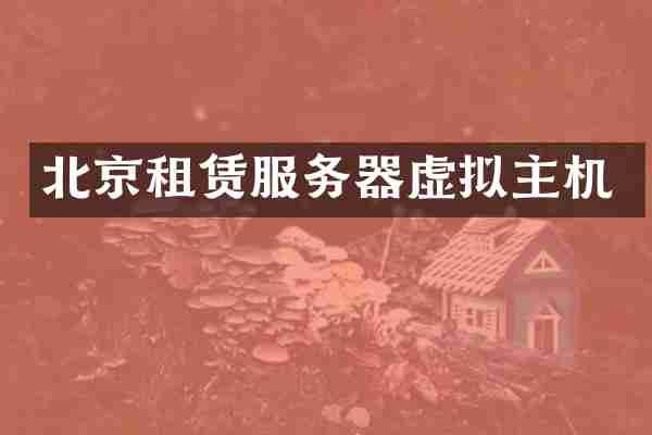 北京租赁服务器虚拟主机