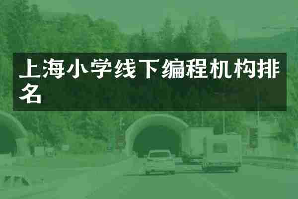 上海小学线下编程机构排名