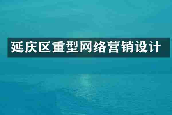 延庆区重型网络营销设计