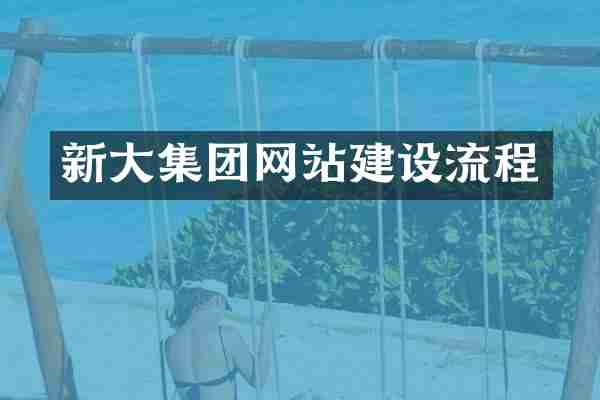 新大集团网站建设流程