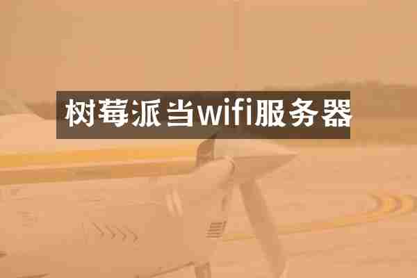 树莓派当wifi服务器