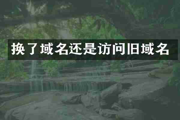 换了域名还是访问旧域名