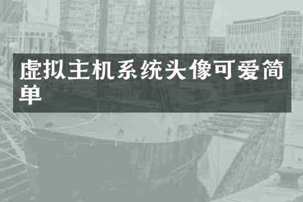 虚拟主机系统头像可爱简单