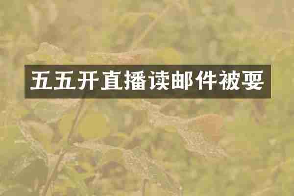 五五开直播读邮件被耍
