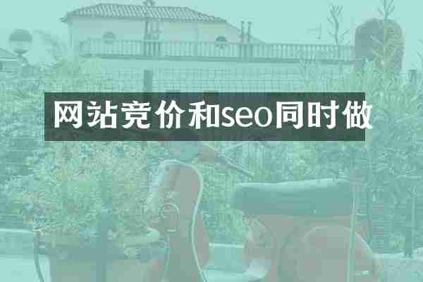 网站竞价和seo同时做