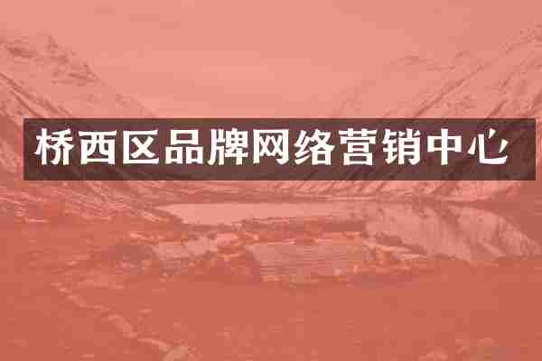 桥西区品牌网络营销中心