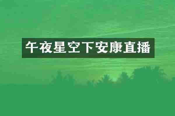 午夜星空下安康直播