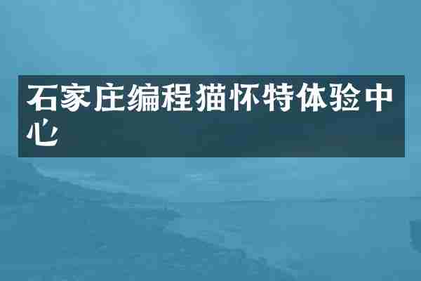 石家庄编程猫怀特体验中心