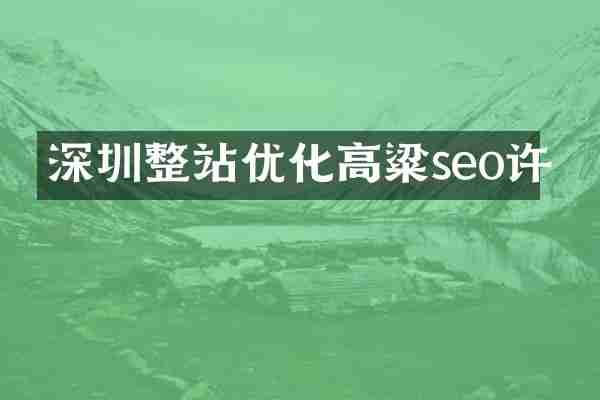 深圳整站优化高粱seo许