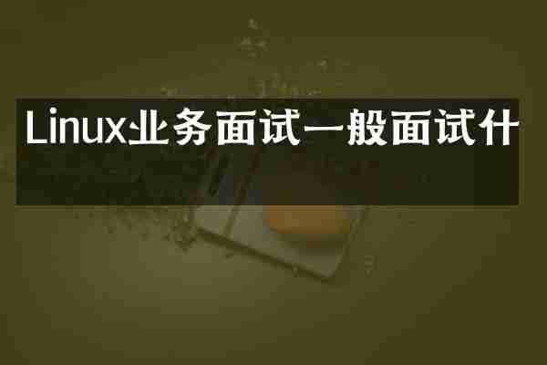 Linux业务面试一般面试什么