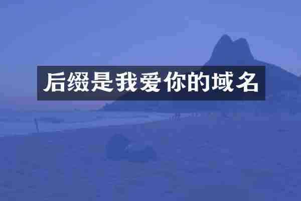 后缀是我爱你的域名