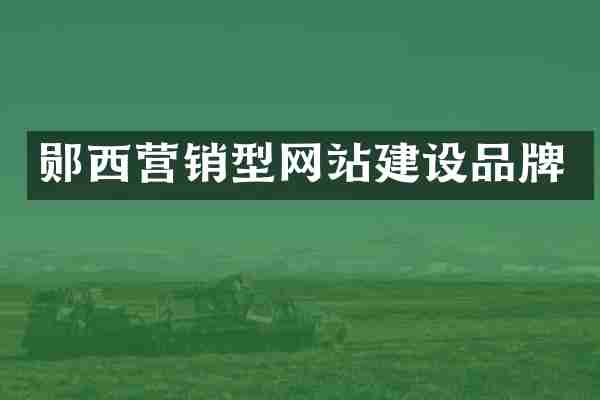 郧西营销型网站建设品牌