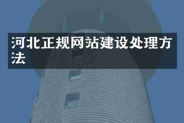 河北正规网站建设处理方法