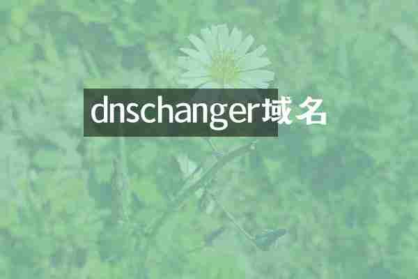 dnschanger域名