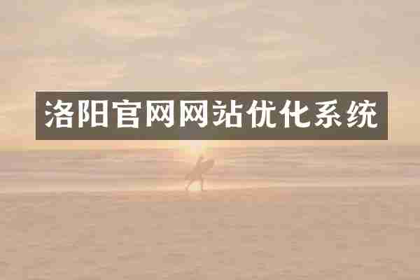 洛阳官网网站优化系统