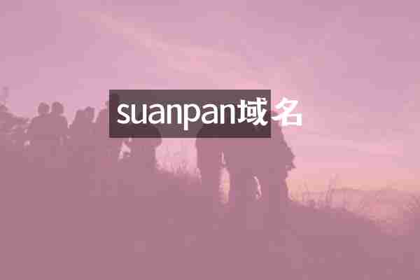 suanpan域名