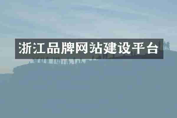 浙江品牌网站建设平台