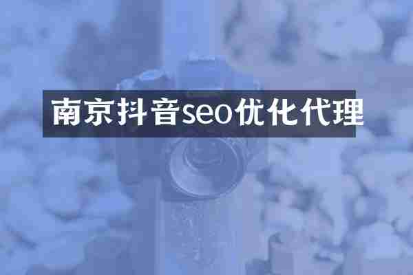 南京抖音seo优化代理