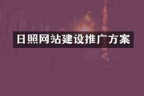 日照网站建设推广方案