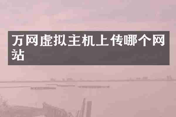 万网虚拟主机上传哪个网站