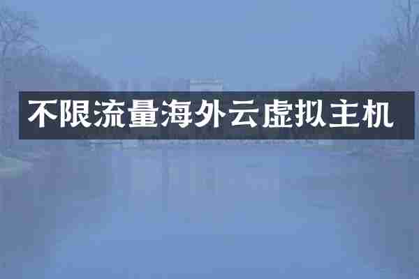 不限流量海外云虚拟主机