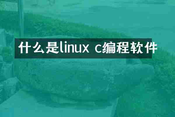 什么是linux c编程软件