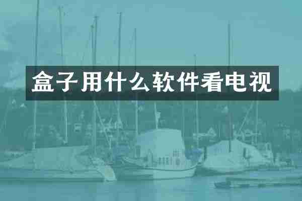 盒子用什么软件看电视