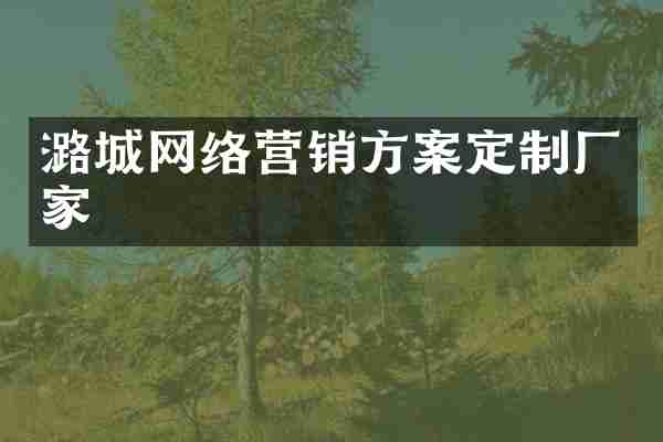 潞城网络营销方案定制厂家