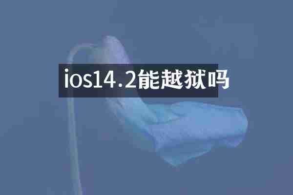 ios14.2能越狱吗