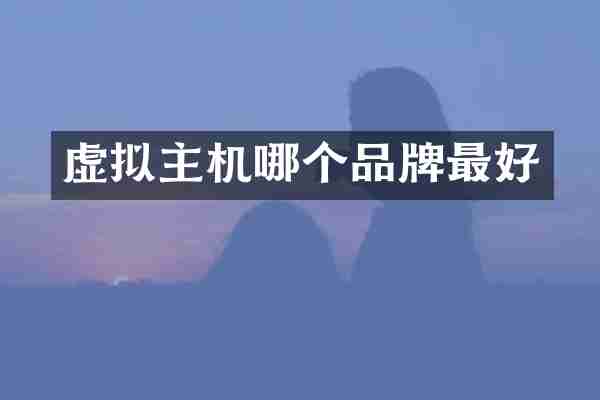 虚拟主机哪个品牌最好