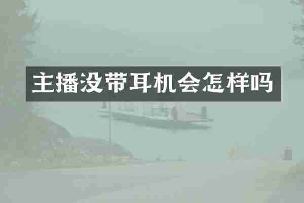 主播没带耳机会怎样吗