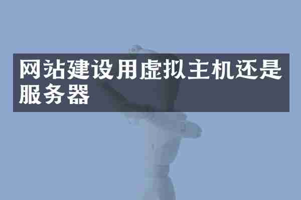 网站建设用虚拟主机还是服务器